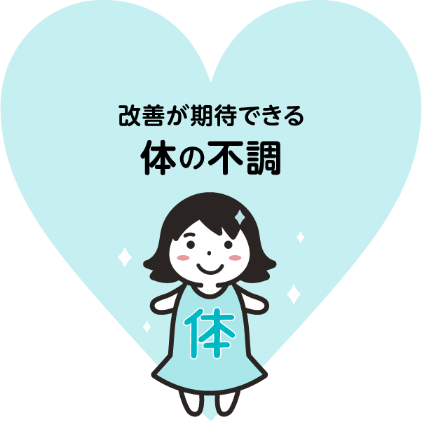 改善が期待できる 体の不調