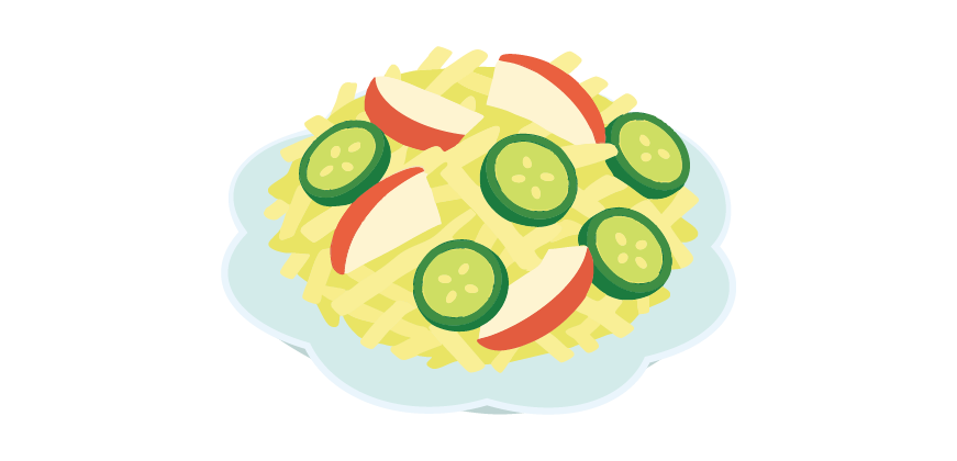 キャベツとリンゴのヨーグルトサラダ